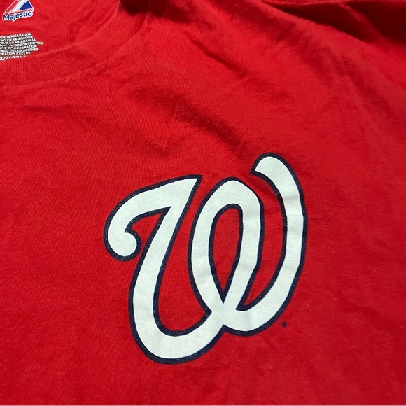 2009 Washington Nationals Michael Morse #38 Tee Majestic MLB Size 2XL - Picture 3 of 8